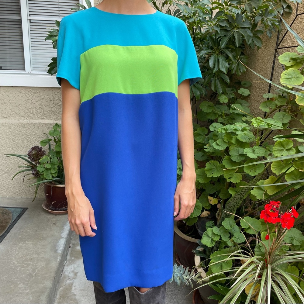 Vintage multicolored Liz Claiborne midi dress